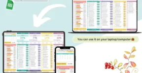 Digital work planner view with projects and deadlines