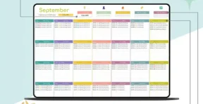 Events planner and tracker tab showing event list with dates and status