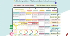 Event calendar dashboard summary view