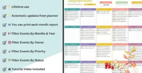 Google Sheets event tracker overview