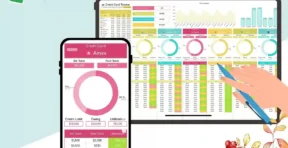 Credit card tracker theme option 1 – color layout preview