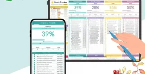 Notes and Tips section of the automatic goal tracker spreadsheet