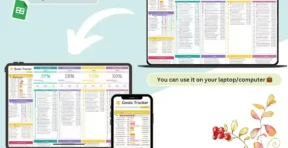 Daily Mini Goals tab in Google Sheets goal tracking template