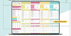 google sheets workout plan template