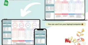 Business expense tracking section of the multi-category expense tracker