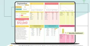 Transaction log for tracking income and spending