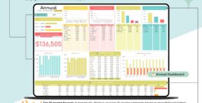 Custom income and expense report dashboard