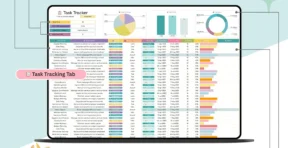 Monthly social media report tab across multiple platforms