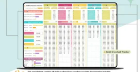 Debt snowball tracker showing payoff order and progress by smallest balance first