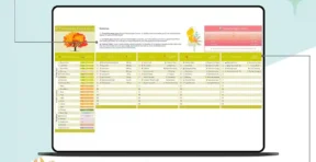 Sleep quality tracking section of the fibromyalgia symptom log