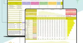 Color-coded pain scale tracker entry example