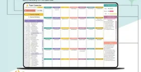Task calendar progress tracking dashboard in Google Sheets